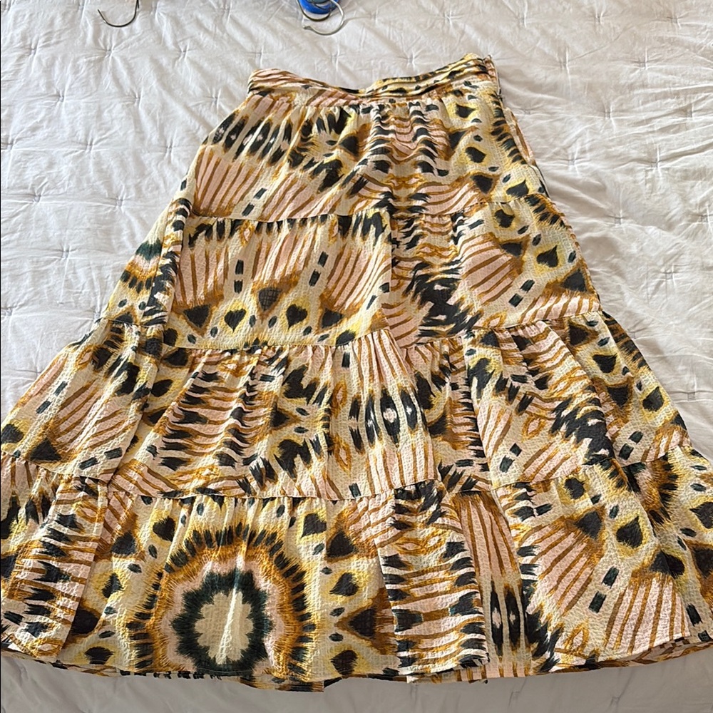 BA&SH patterned skirt size xs